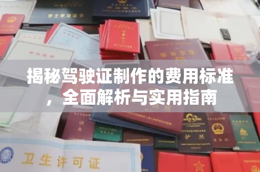 宝清揭秘驾驶证制作的费用标准，全面解析与实用指南