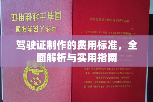宝清驾驶证制作的费用标准，全面解析与实用指南
