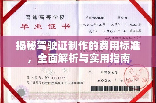 宝清揭秘驾驶证制作的费用标准，全面解析与实用指南