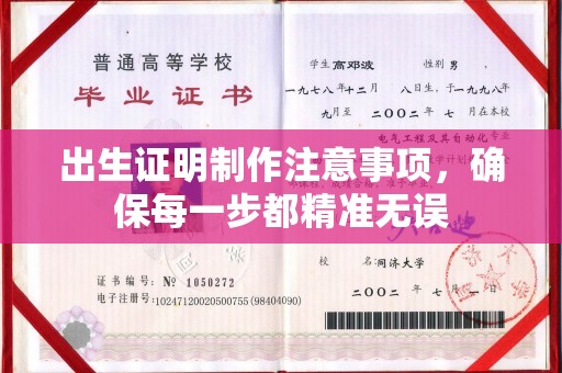 宝清出生证明制作注意事项，确保每一步都精准无误