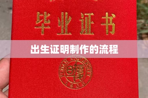 宝清出生证明制作的流程
