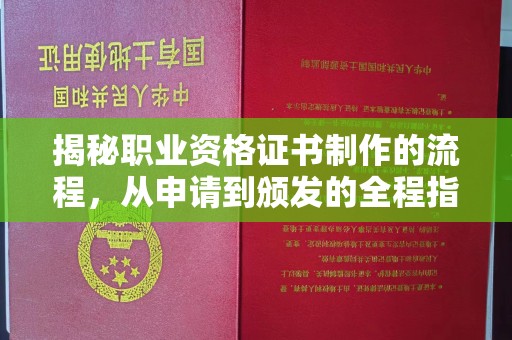 宝清揭秘职业资格证书制作的流程，从申请到颁发的全程指南