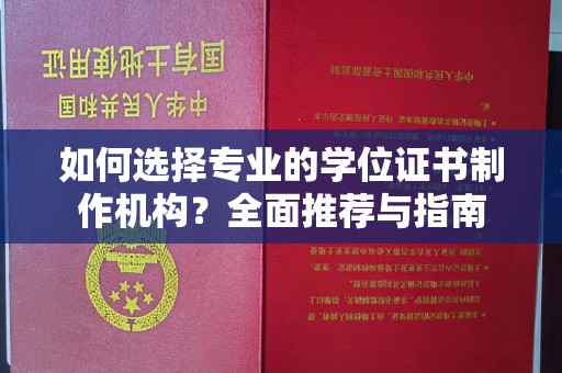 宝清如何选择专业的学位证书制作机构？全面推荐与指南